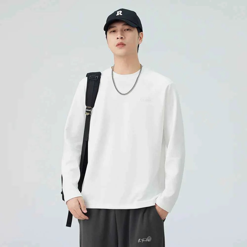 Cozy Winter Logo Solid Color Long Sleeve T-Shirt
