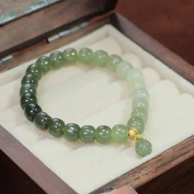 Fresh Hetian Jade Pearl Bracelet