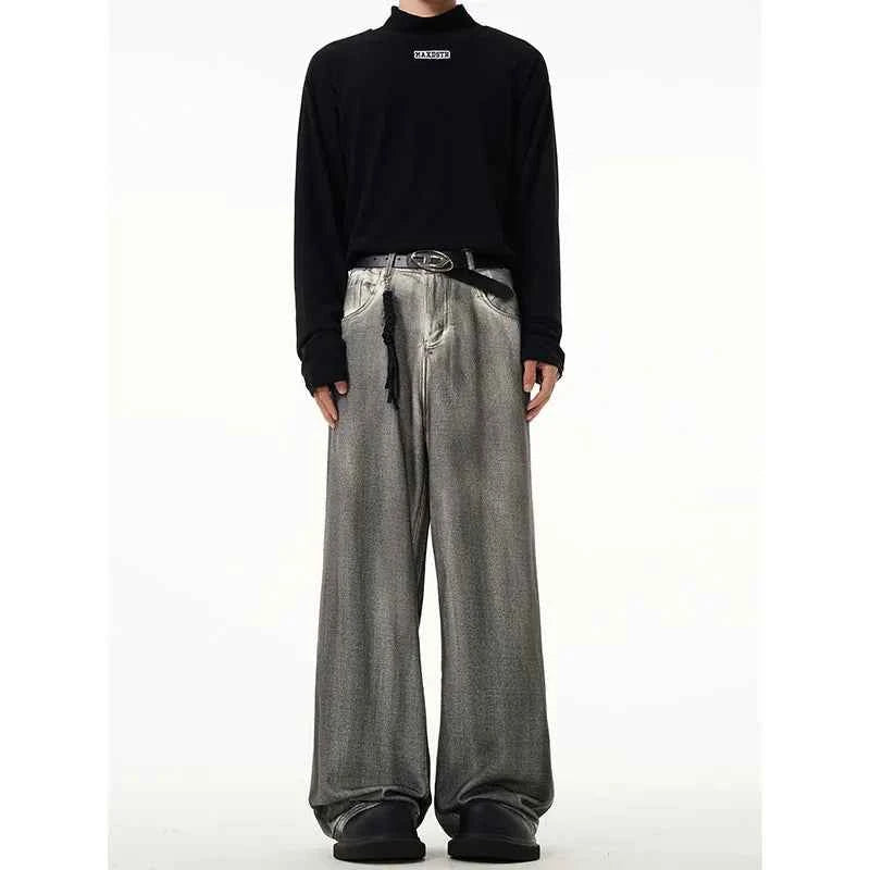 Spring Fashionable High Waist Straight Leg Denim Jeans