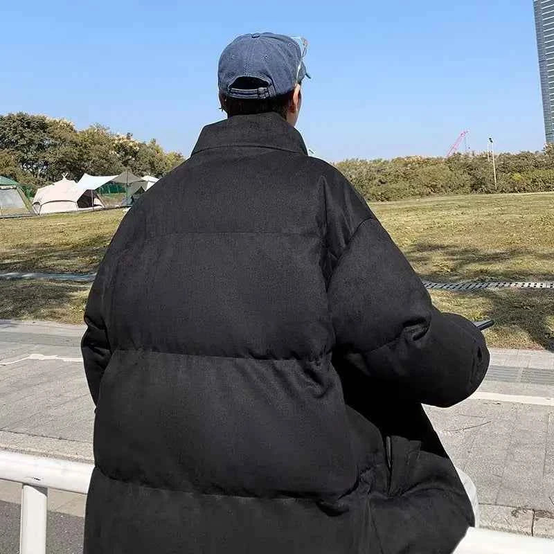 Warm Japanese Style Windproof Fleece Puffer Coat