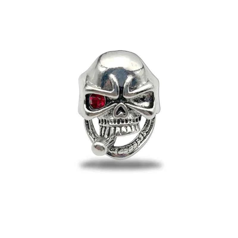 Gothic Large Retro Skull Cigarette Ring