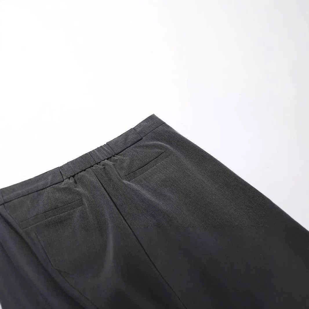 Y2K Folded Wide Leg Western Casual Pants