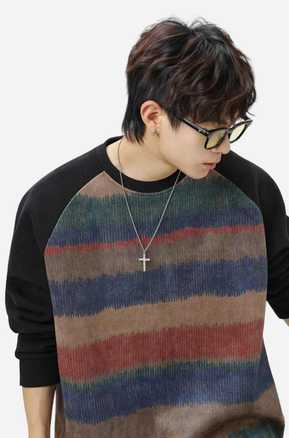 Streetwear Crewneck Raglan Sweatshirt