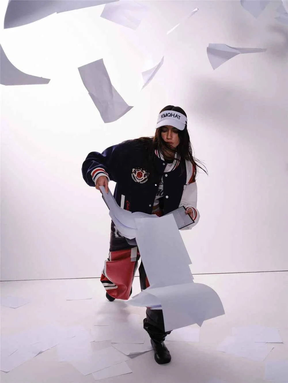 Y2K Embroidered Patchwork Baseball Varsity Jacket