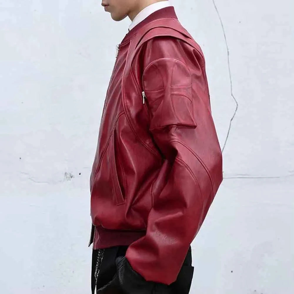 Streetwear American Style Winter Leather Jacket