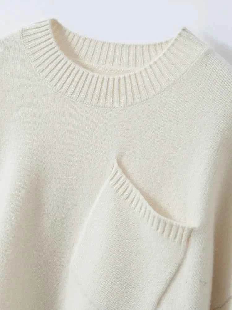 Luxury Cashmere Front Pocket Sweater