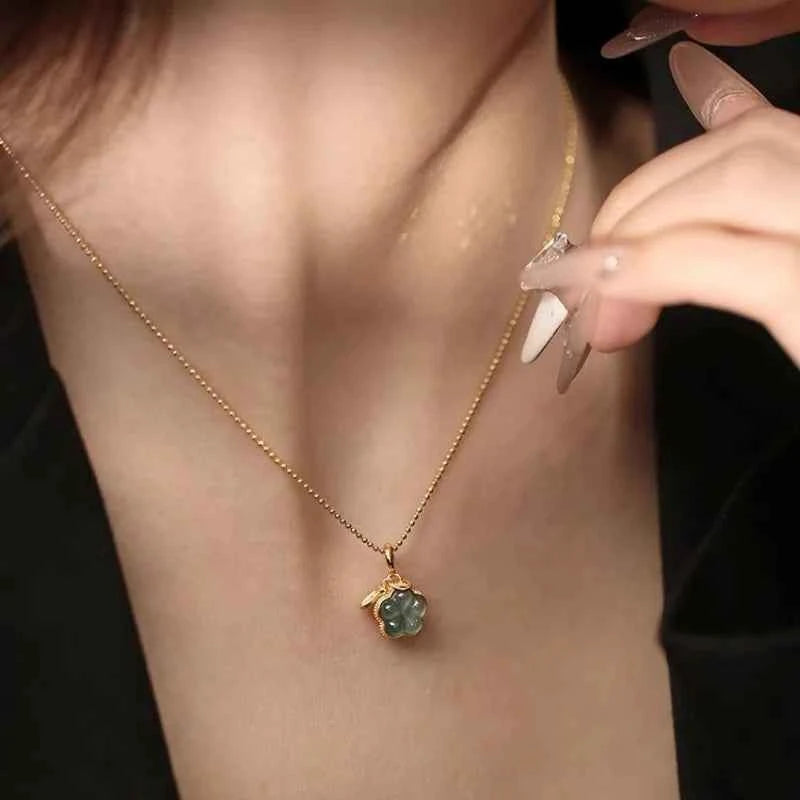 Vintage Sterling Gold Flower Necklace