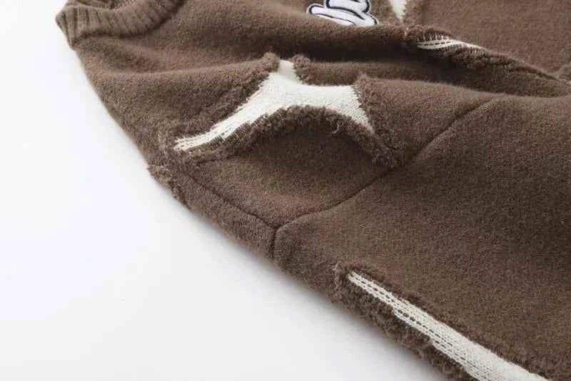 Grunge Hip Hop Knitted Jumper Sweater