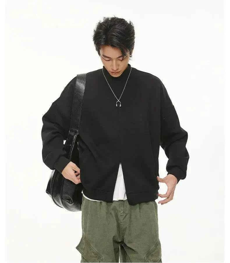 Stylish Streetwear Casual Zipper Sweatshirt