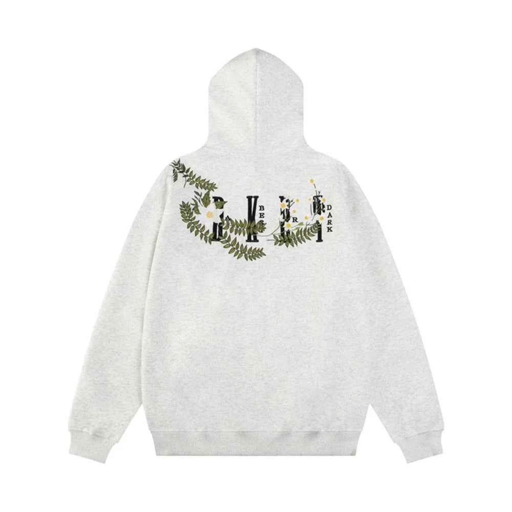 High-Quality Embroidered Flower Hip Hop Hoodie