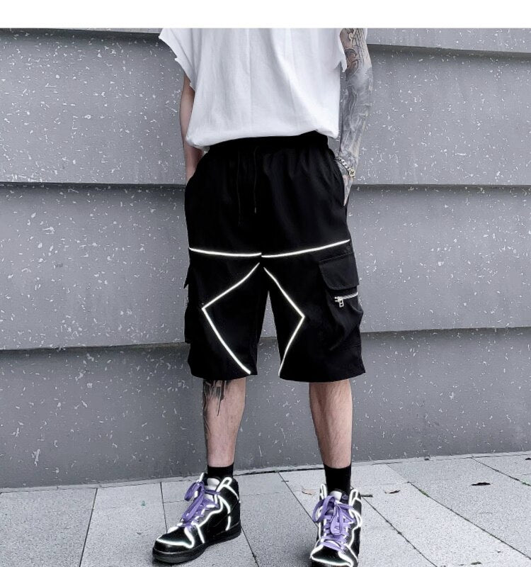 Solid Bermuda White Lining Shorts