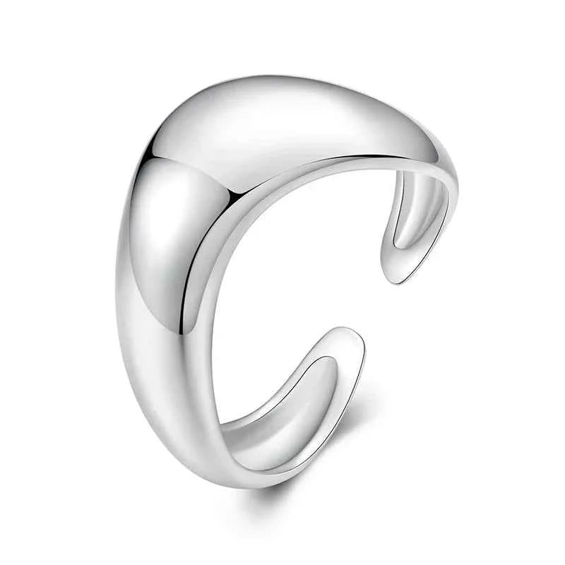 Delicate White Gold Plated Wavy Ring