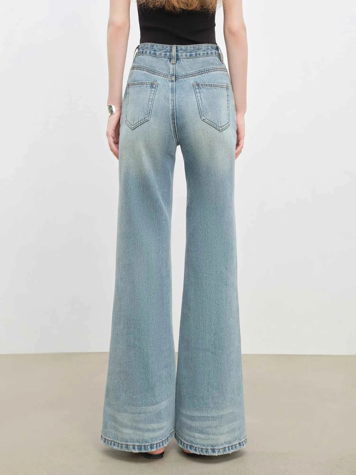 Flare High Waist Light Blue Jeans