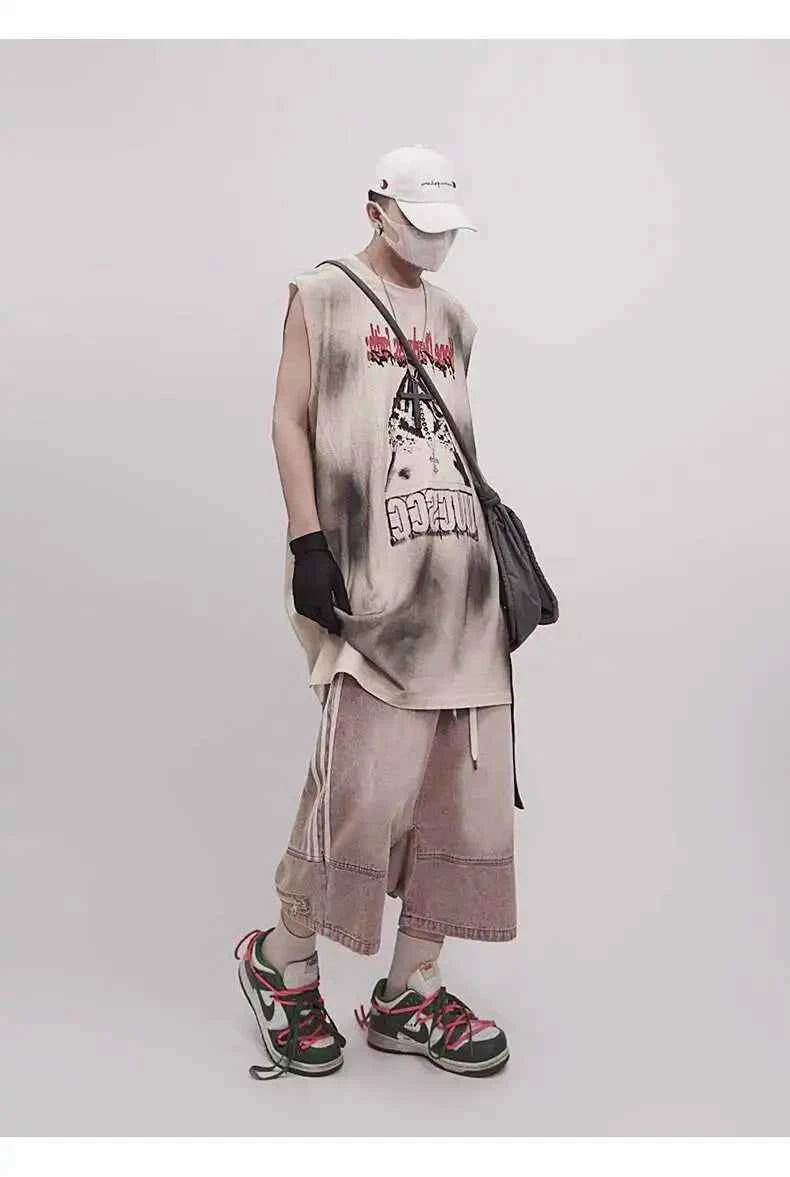 Trendy Vintage Sleeve Less Tank T-Shirt