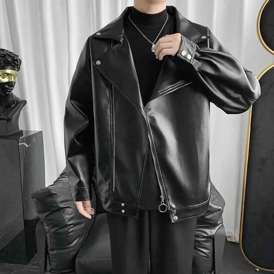 Premium Streetwear Classic Leather Jacket
