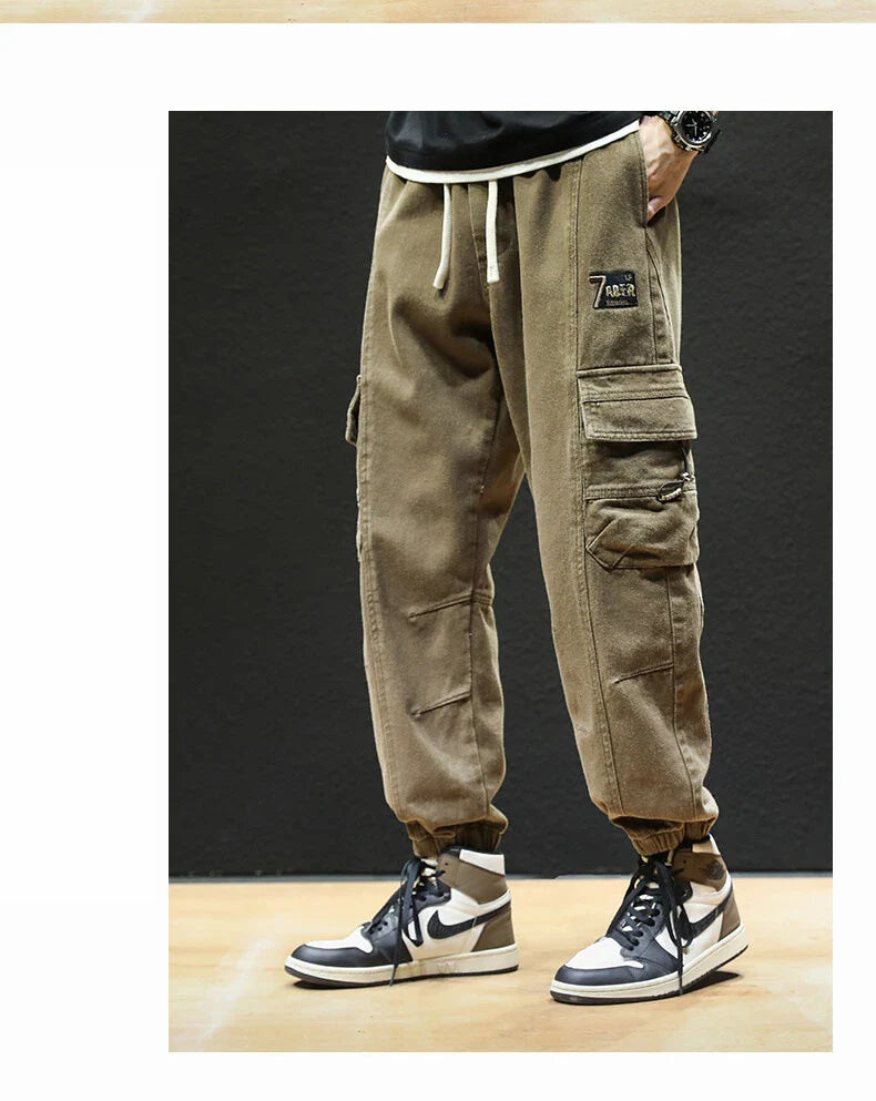 Straight Fit Elastic Ankle Length Pants