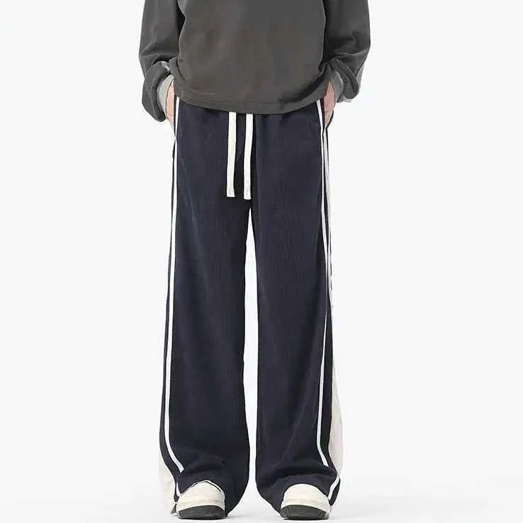 Winter Y2K Corduroy Wide Leg Sports Sweatpants