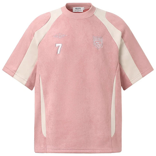 Streetwear Suede Oversized T-shirts
