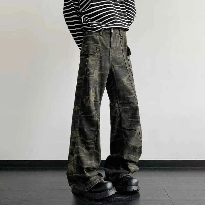 Men Camouflage Casual Cargo Pants