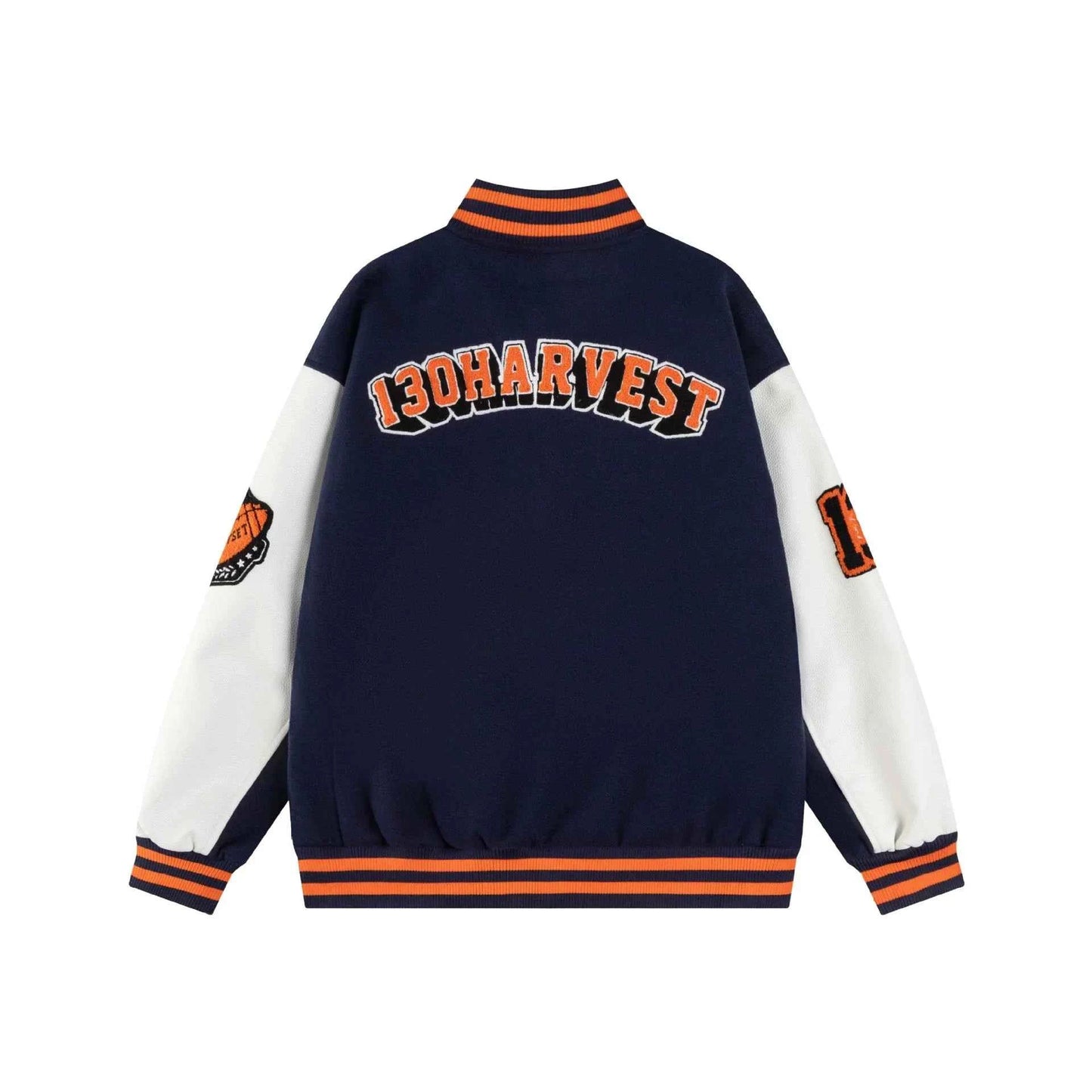 Men Essential Patchwork Baseball Varsity Jacket