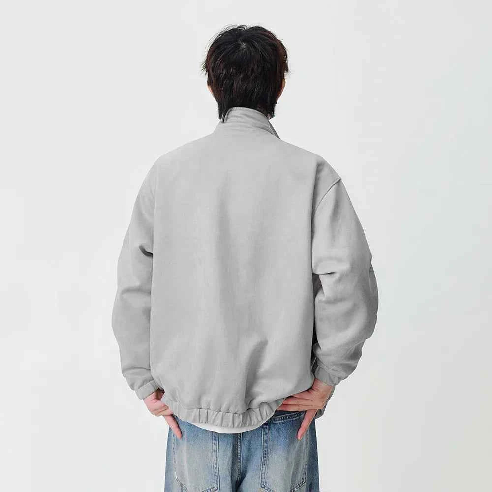 Flattering Textured Casual Button-Up Jacket