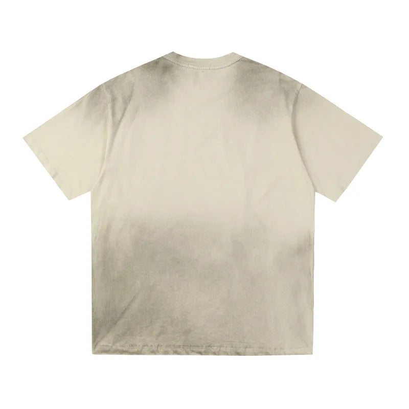 Plain Color Tie Dyed Loose T-Shirt