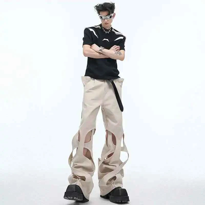 Trendy Solid Color Casual WIde Leg Pants