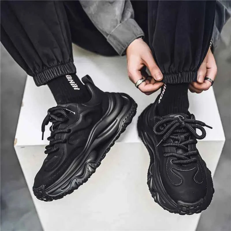 Breathable Lightweight Thick-Soled Running Sneaker
