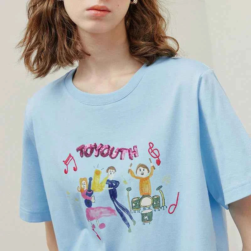Stylish Spring Short Sleeve Womens T-Shirt