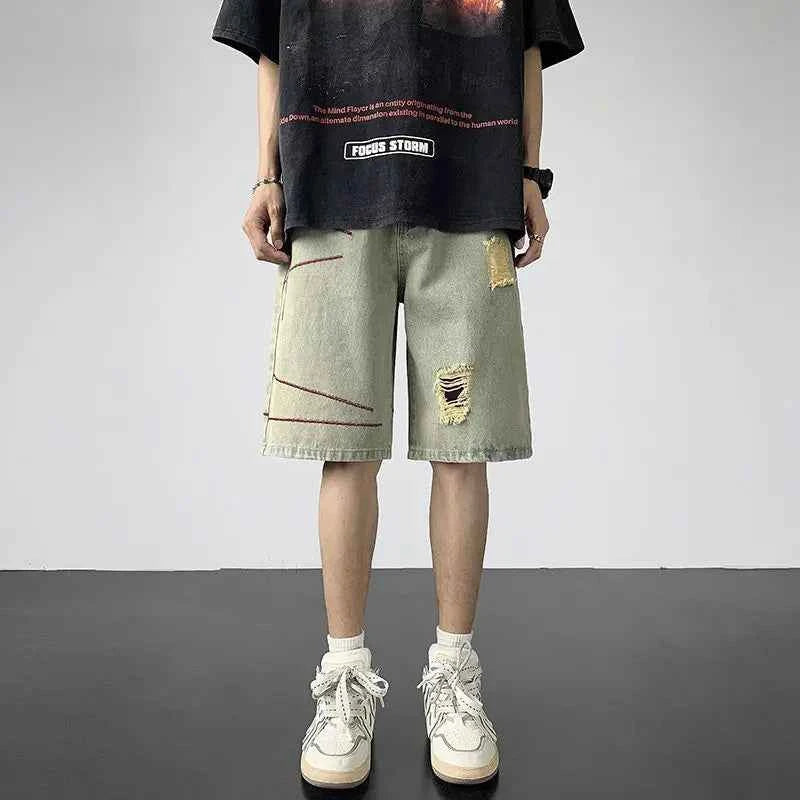 Ripped Summer Style Thin Loose Denim Shorts