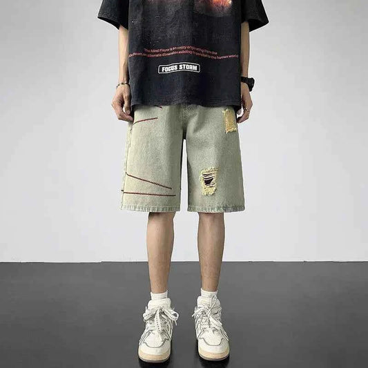 Ripped Summer Style Thin Loose Denim Shorts