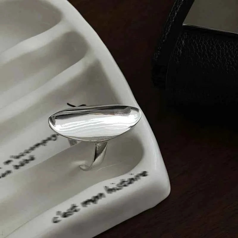 Minimalist Jewelry Gift Silver Geometric Ring