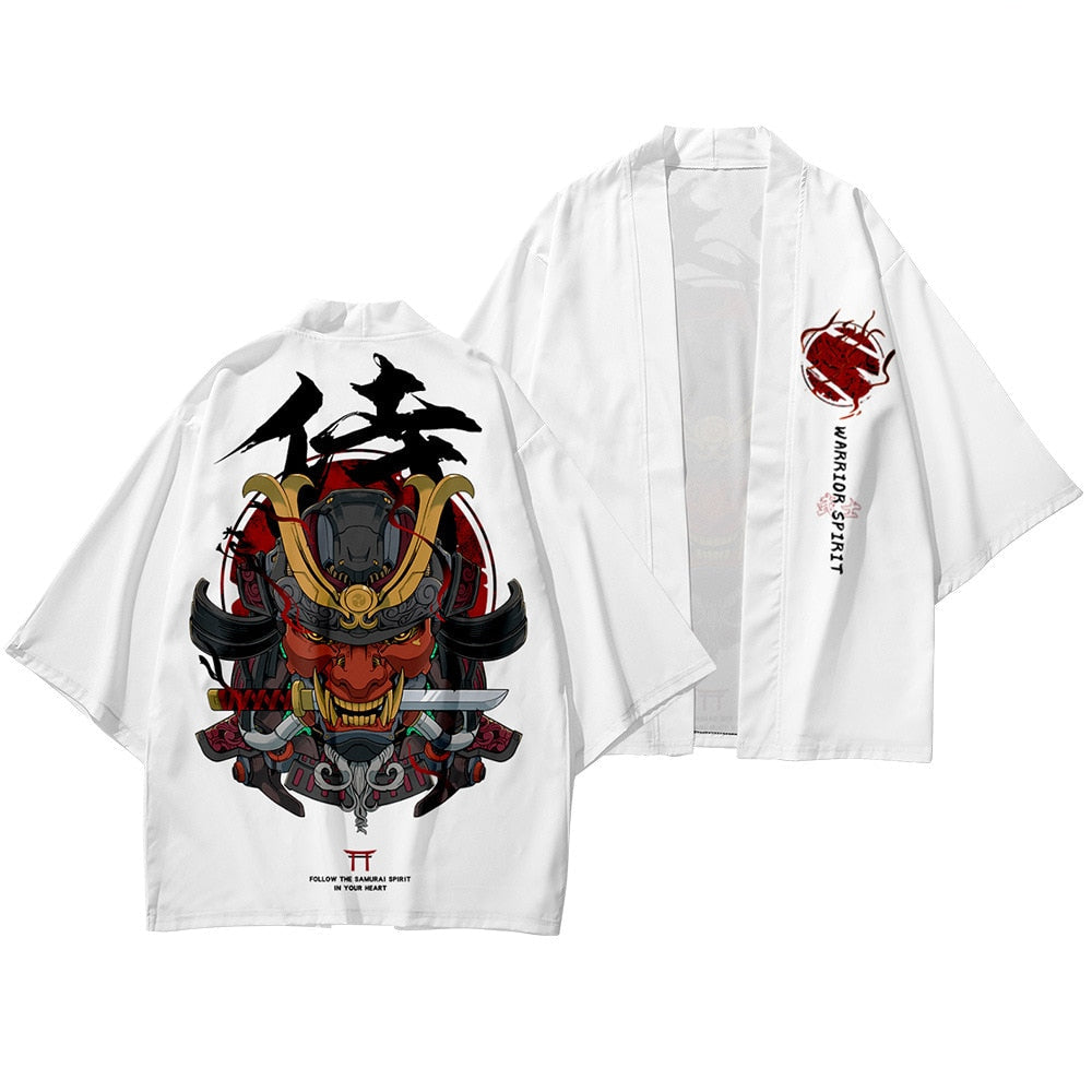 Demon Samurai Warrior Kimono Shirt