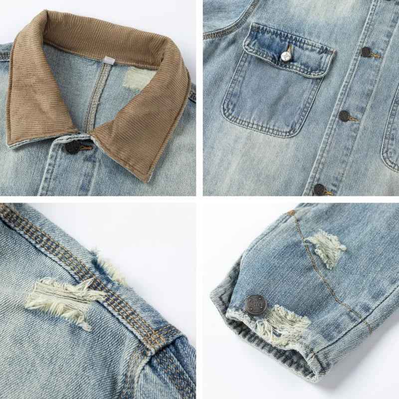 Y2K Streetwear High Quality Blue Denim Jacket