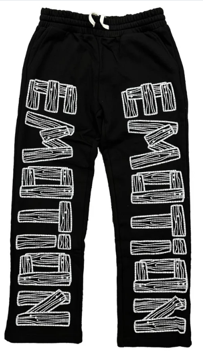 MIXED EMOTIONS Joggers Bold Typography Graphic