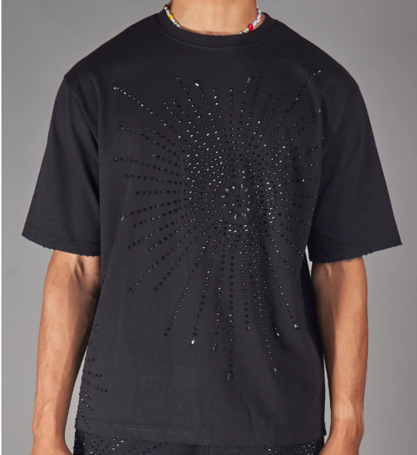 PLTX TShirt Rhinestone Burst