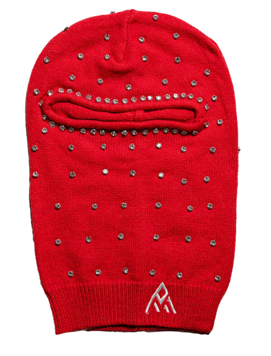 PAPER MONEY Ski Mask Rhinestone Studded