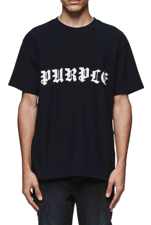 PURPLE TShirt Gothic Logo