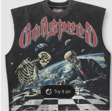 GODSPEED TShirt Skeleton Chess Graphic