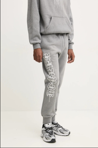 PURPLE Joggers Side Script Graphic