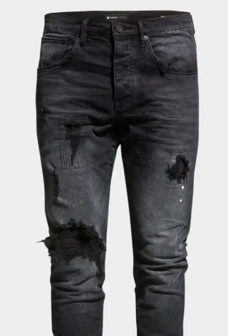 PURPLE Jeans Distressed Ripped Washed