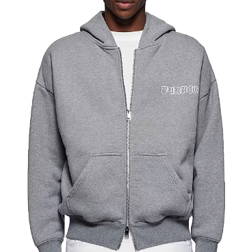 PURPLE Hoodie ZipUp Minimal Logo