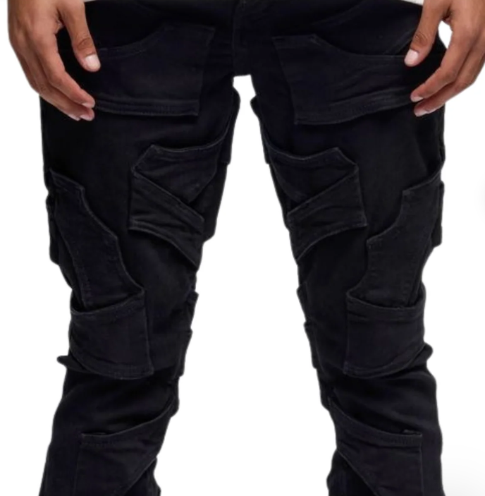 VALABASAS Jeans Stacked Utility Panel