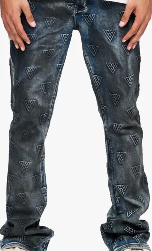 VALABASAS Jeans Monogram Washed
