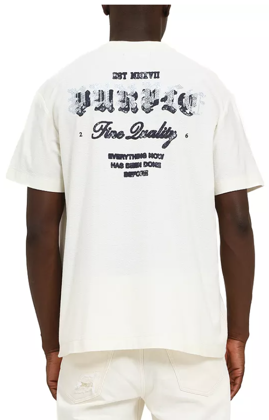 PURPLE TShirt Back Typography Graphic
