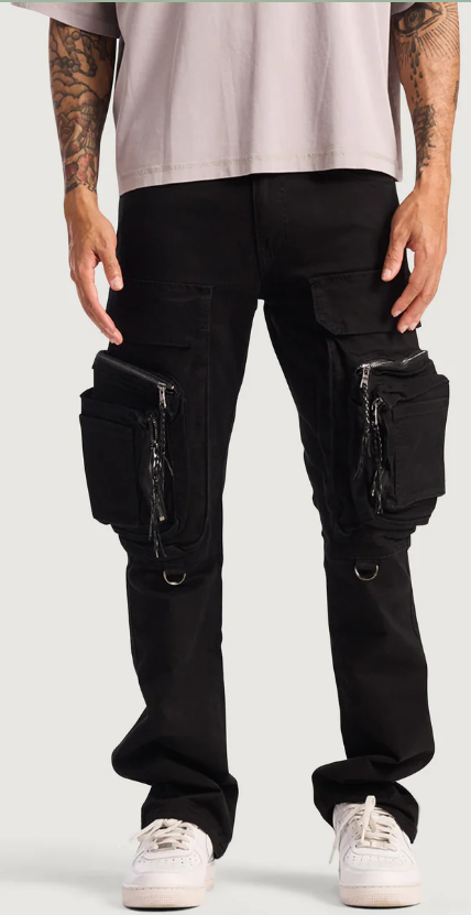 EMBELLISH Cargo Pants Zipper Pocket