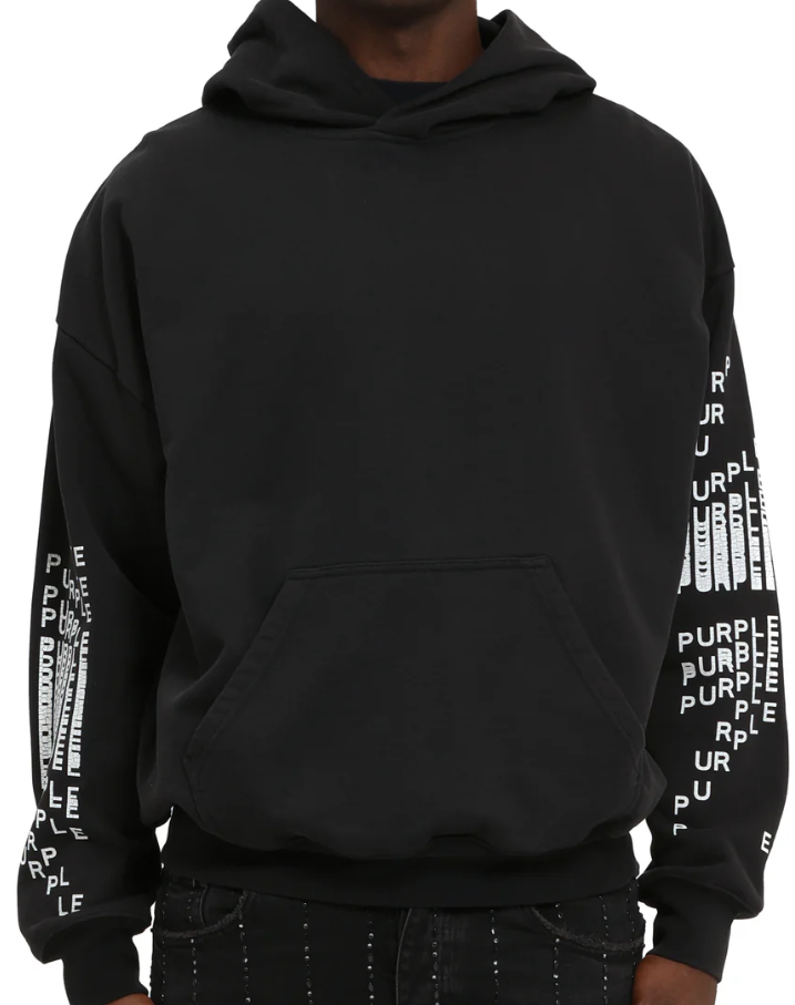 PURPLE Hoodie Sleeve Graphic