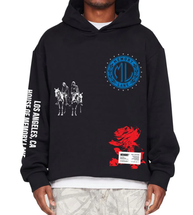 MEMORY LANE Hoodie Multi Graphic