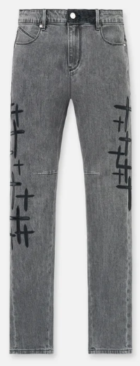 RTA Jeans Graphic Stitch