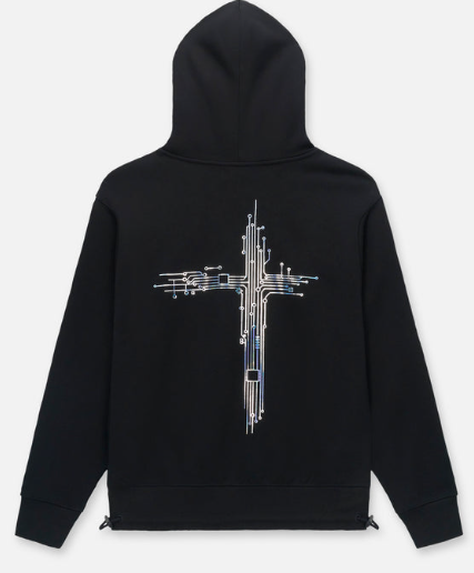 RTA Hoodie Cross Graphic Back Print